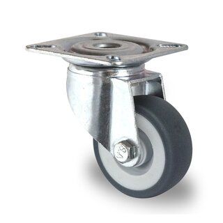 50-75mm Apparatus Stainless Castor-Swivel-50-60X60mm-Without