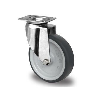 80-125mm Apparatus Stainless Castor-Swivel-80-77X67mm