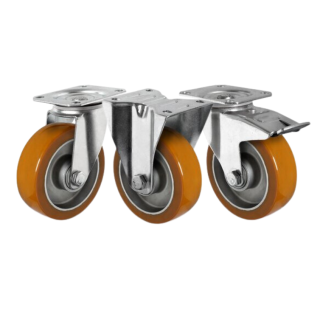 Industrial PU Aluminum Center Castor