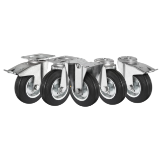 Black Rubber ESD Castor