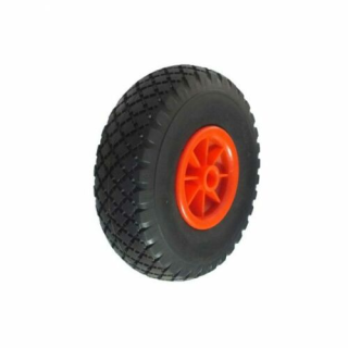260mm Red Centred Puncture Proof Tyred Wheel