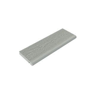 Allur Composite Decking Bullnose Starter Board Woodgrain 3.6m-Allur Silver Grey